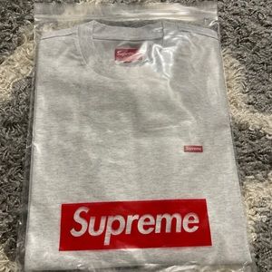 Supreme Small Box Logo Sz Medium NWTS Ash Grey L/S